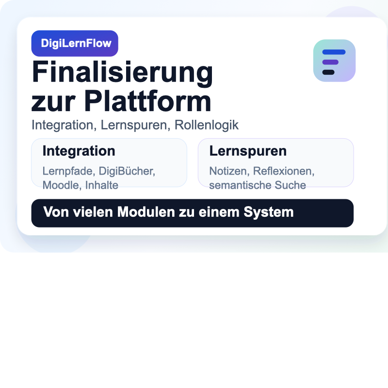 DigiLernFlow in der Finalisierung
