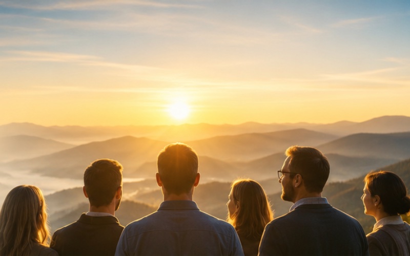 Der positive Geist macht den Unterschied